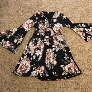 Black Floral Pinkblush Maternity Dress